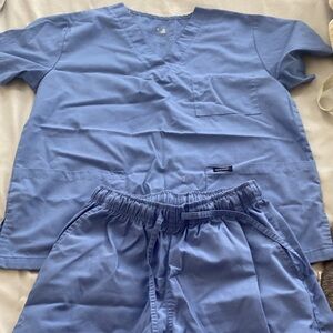 Blue Women's Scrub Set